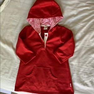 Red hooded dress. EUC.